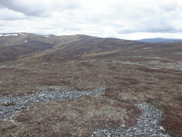 Broad ridges north and west of Carn Bhac
