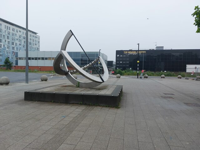 Sculpture in front the Brunel Shopping Centre, Bletchley