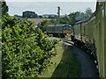 Steam meets diesel at Williton