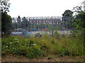 Parking area on an industrial site alongside Spen Valley Greenway