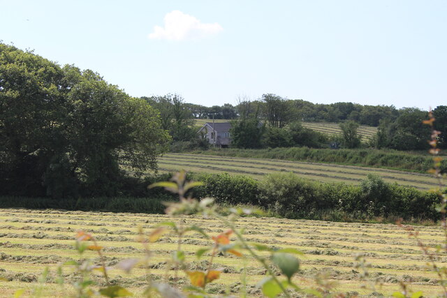 View to house on hill