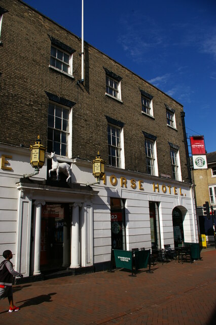 Ipswich: former Great White Horse Hotel, Tavern Street