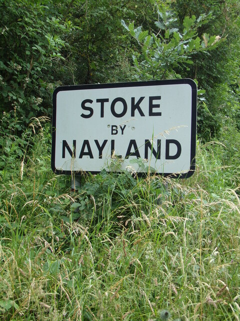 Stoke By Nayland Village Name sign