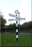 SU7179 : Direction Sign – Signpost on the B481, Sonning Common by John V Nicholls
