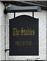 Sign for The Stables, Marykirk Hotel, Marykirk