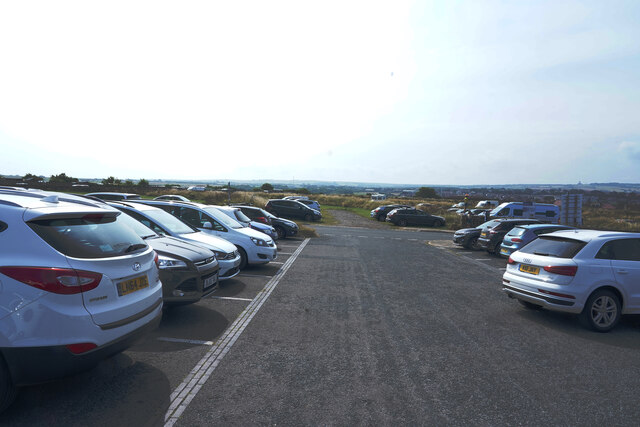 The car park at Whitby Abbey