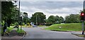 Traffic roundabout at the end of the A3094