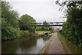 Pipe bridge over Birmingham & Fazeley Canal