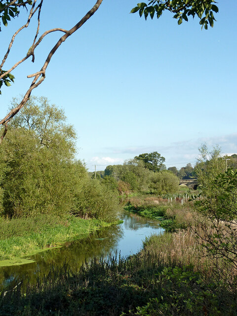 River Sow north of Milford in Staffordshire