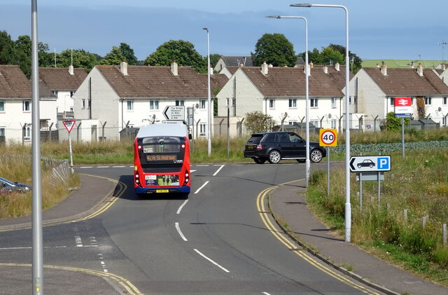 Station Road junction with the A919, Leuchars