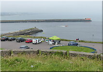 NJ9605 : Car park at the Torry Battery by Mat Fascione
