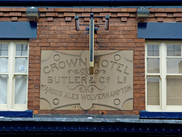 The Crown Inn (detail) in Rugeley, Staffordshire