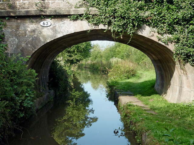 Macclesfield Canal at Stanier No 2 Bridge near Congleton