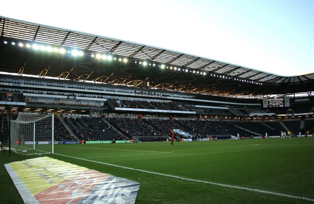 The West Stand in Stadium MK