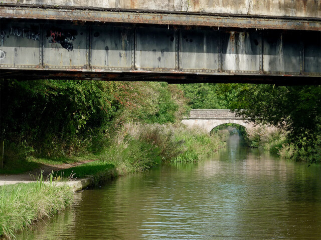 Railway bridge over the canal near Congleton, Cheshire