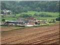 Flanesford Priory and Priory Farm from Goodrich Castle keep