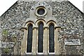 Kenton, All Saints Church: Victorian triple lancet east window