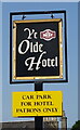 Sign for Ye Olde Hotel, Leuchars