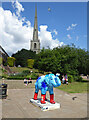 SO8454 : Wellyphant on The Quay, Worcester by Chris Allen