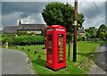 Telephone box by the village green in Waterfall