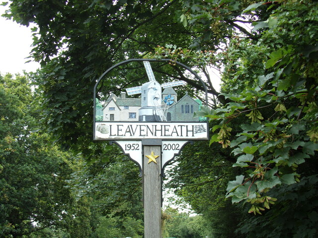 Leavenheath Village sign © Geographer cc-by-sa/2.0 :: Geograph Britain ...