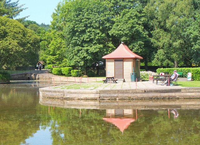 Pavilion by the boating lake, Moffat