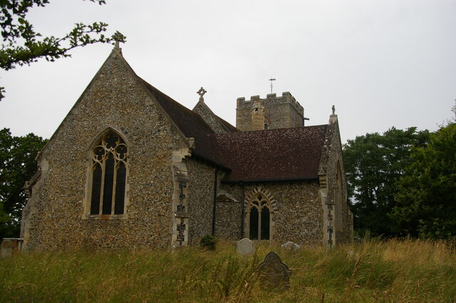 St Peter's church, Baylham, from the east