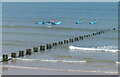 NJ9506 : Surfers on Aberdeen beach by Mat Fascione