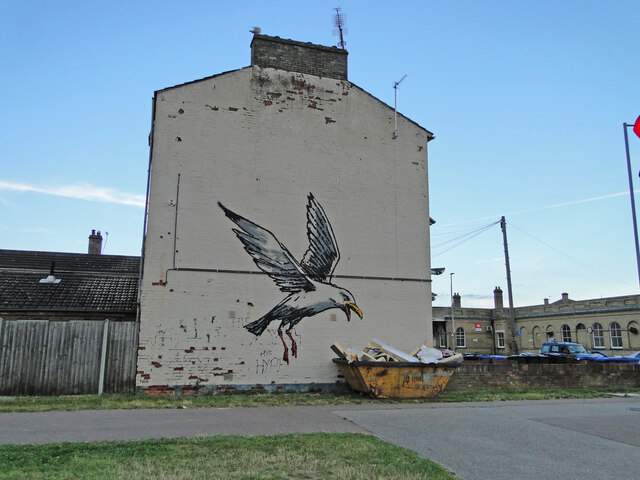 Banksy - Seagull after "chips"
