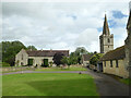 Ashleworth Court and church