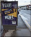 Cadbury advert on a Malpas Road bus shelter, Crindau, Newport