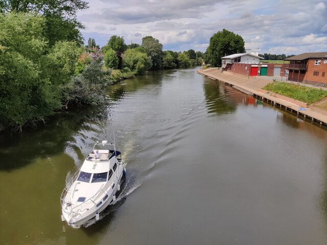 Boat on the River Severn at Worcester