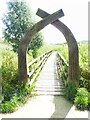 Carved arch entry to Avon Meadows