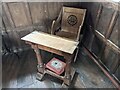 SO5682 : Chair inside St. Milburgha's church (Chancel | Stoke St. Milborough) by Fabian Musto