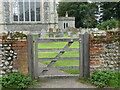 Entrance gate to St James Southrepps