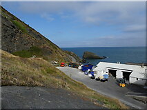 SN3860 : Shellfish factory at New Quay Head, New Quay, Ceredigion by Ruth Sharville