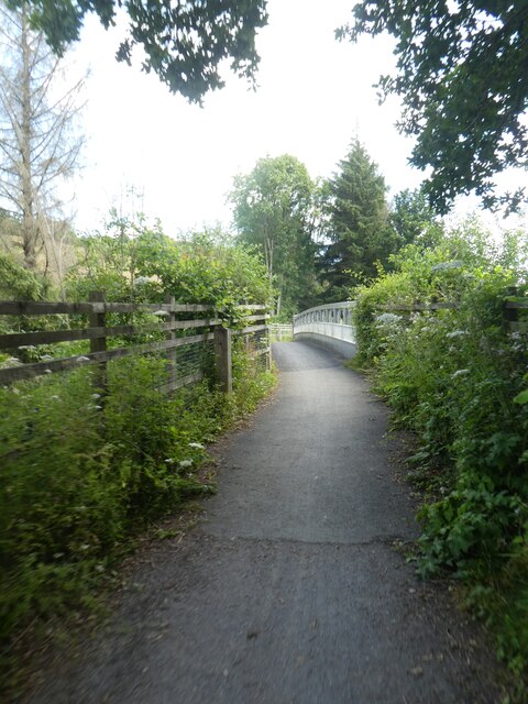 Wray Valley Trail crossing A382 on Budleigh Bridge