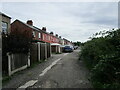 The rear of houses, North Street, Warsop Vale