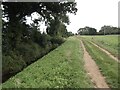 Field access bridge over the drain but not in use