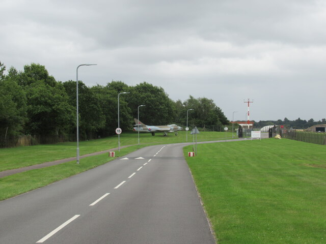 Road out of RAF Museum at Cosford