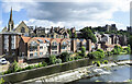 Modern housing overlooking River Wear