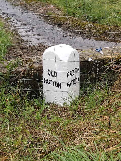 Old Boundary Marker on the B6254 over Fall Beck