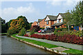 Canalside housing near Meaford in Staffordshire