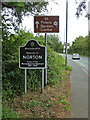 SO8651 : Norton sign, Worcestershire by Chris Allen