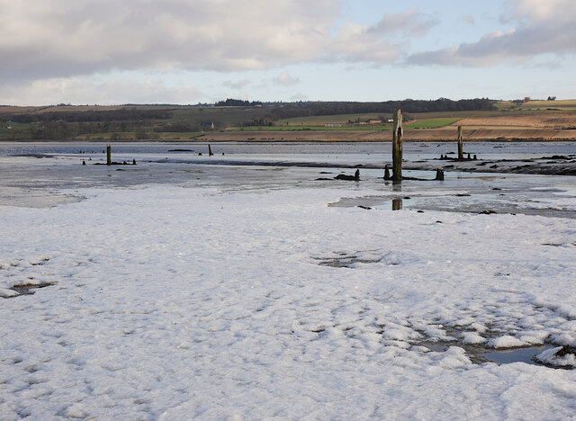 Snow on the shore, Dingwall