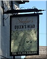 Sign for the Queens Head, Sedgeberrow