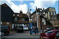 Looking from Cathedral Garage Car Park towards its spire