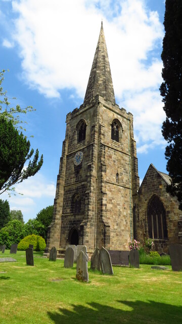 Duffield - Spire of St Alkmund's Church