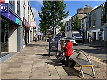 H4572 : The sunny side of the street, Omagh by Kenneth  Allen