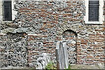 TR1557 : Canterbury, St. Martin's Church: Roman Period work in the south wall by Michael Garlick